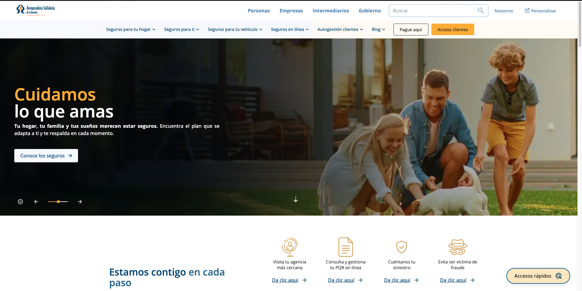 Aseguradora Solidaria — sitio web oficial